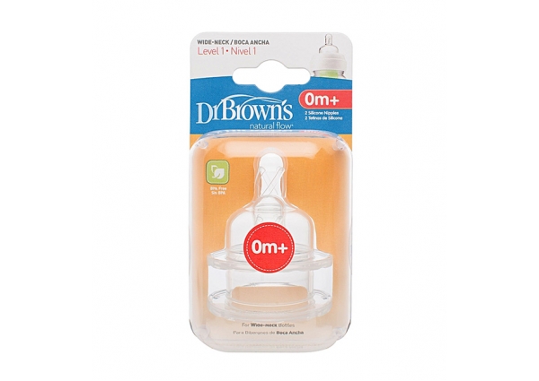 Dr Brown's Options Level 1 (0-3m) Twin Pack